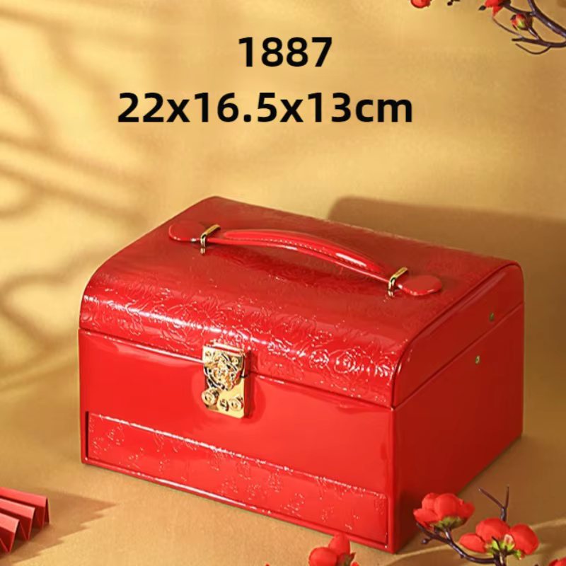 Boîte de présentation de bijoux avec verrouillage par mot de passe, grandes boîtes de rangement pour