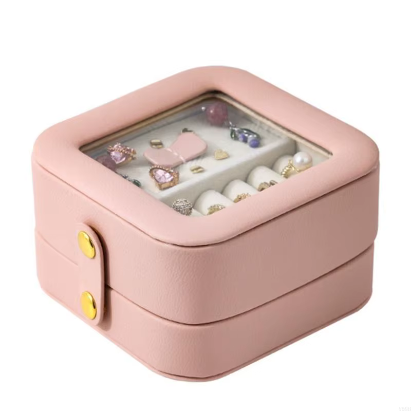 Boîte rangement bijoux portable en robuste pour voyageur y5gb