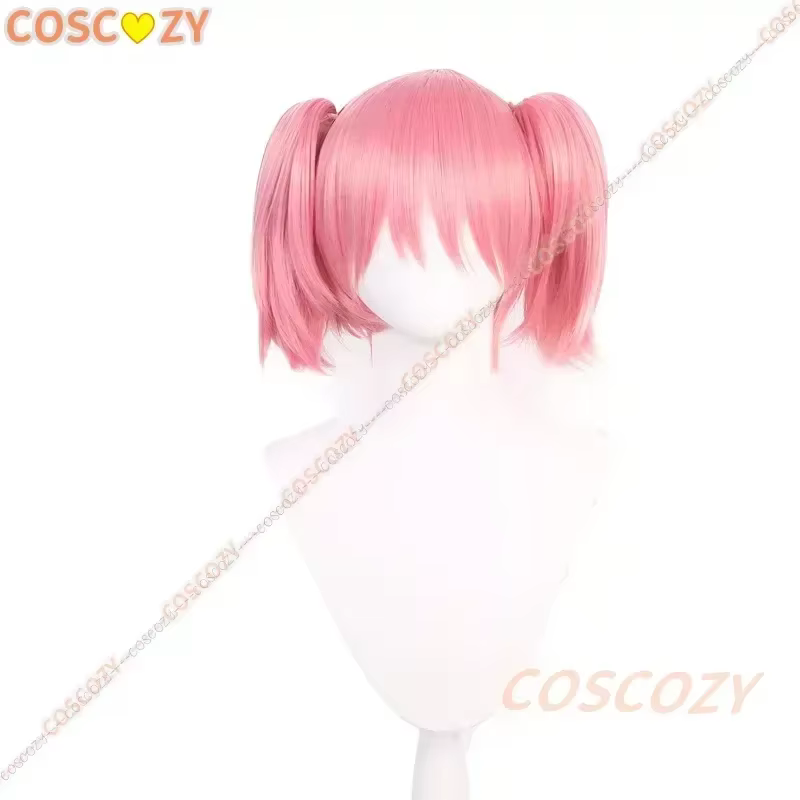 Anime fille magique Kaname Madoka Cosplay Costume Kawaii Lolita fête carnaval robe rose perruque cou