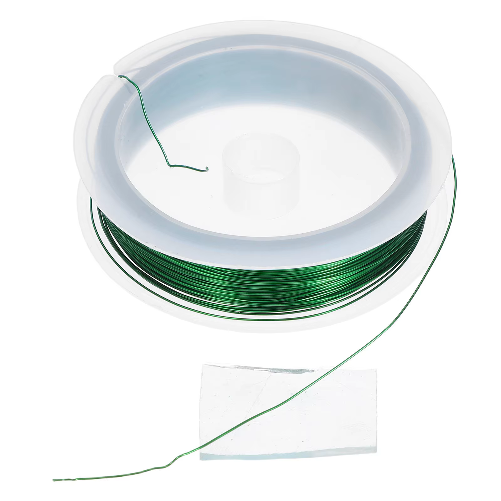 Rouleau de fil de fer vert de 40M, diamètre 0.5mm, bricolage pour la fabrication de bijoux, la confe