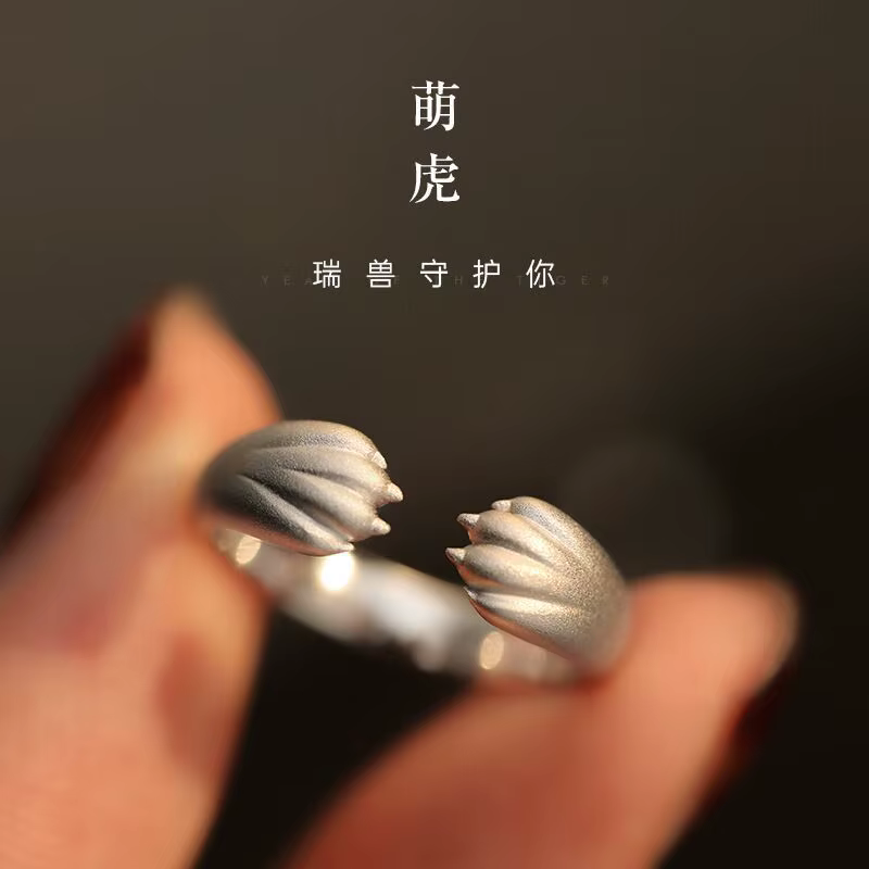Nouvelle mode griffe de tigre 925 bijoux en argent Sterling doux et mignon exquis Animal populaire a