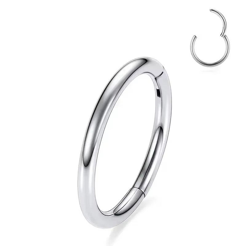Anneaux de nez en acier chirurgical, Segment articulé, boucles d'oreilles pour Cartilage, Tragus, ce