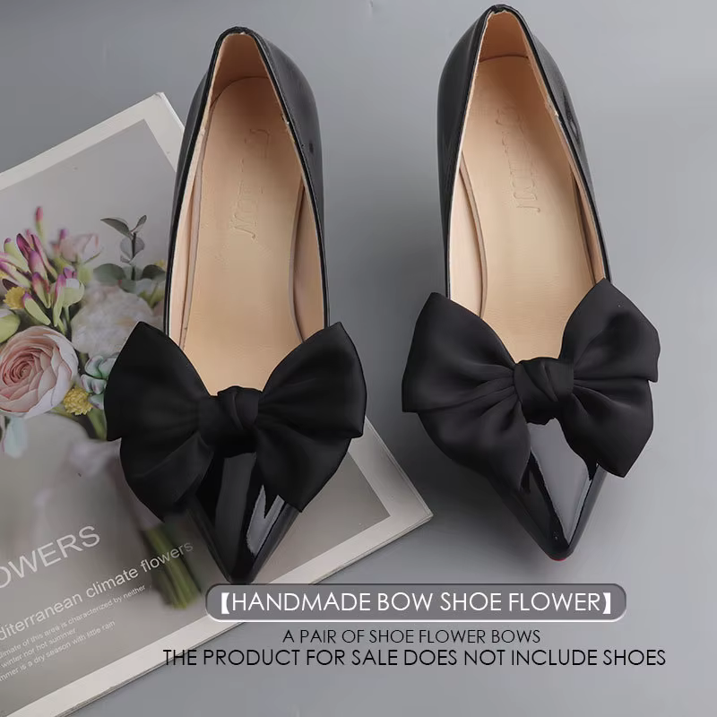Accessoires de chaussures nœud papillon, breloques de mariée, clips décoratifs pour boucles de chaus