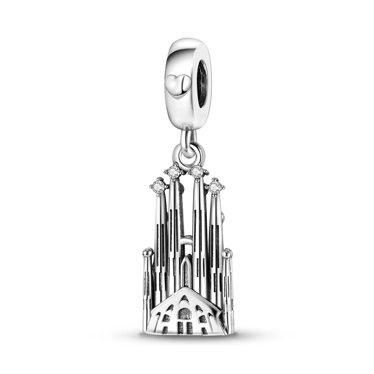 Breloque de voyage en argent 925, pendentif tour de Paris, idéal pour Bracelet, fabrication de perle