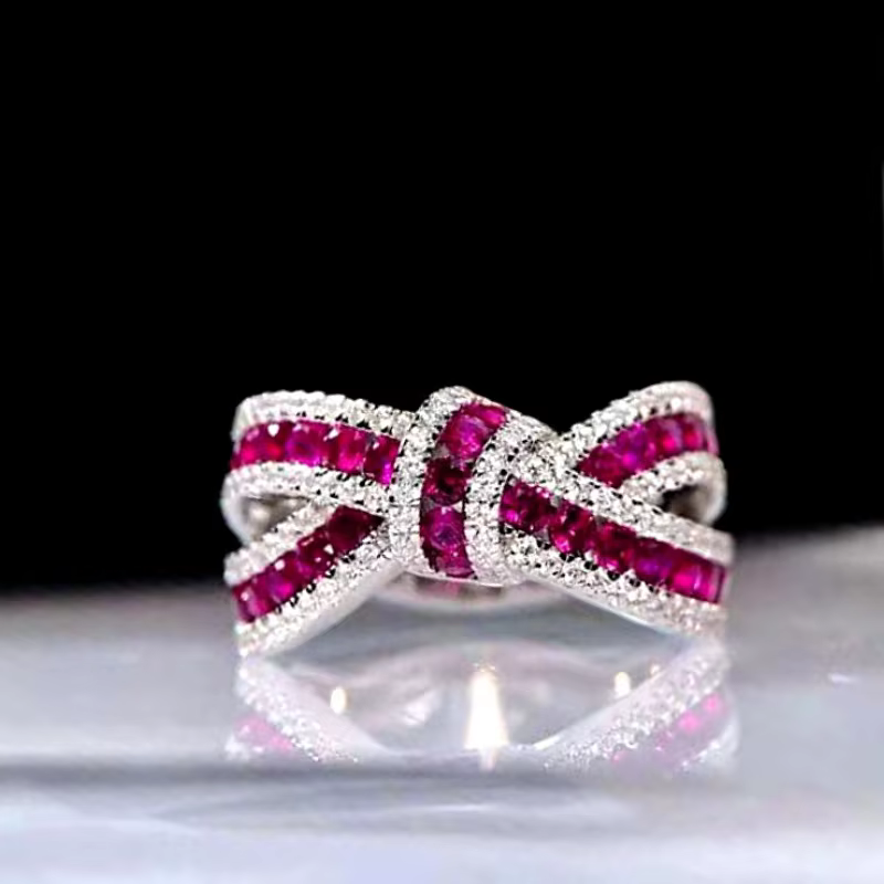 Huitan – magnifique bague pour femmes, bijoux en zircone brillante, à la mode, pour cérémonie de fia