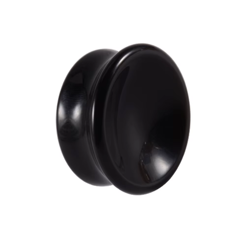 1PC nouveau Design améthyste tigre oeil de chat Howlite cristal pierre Concave bouchon d'oreille Dou