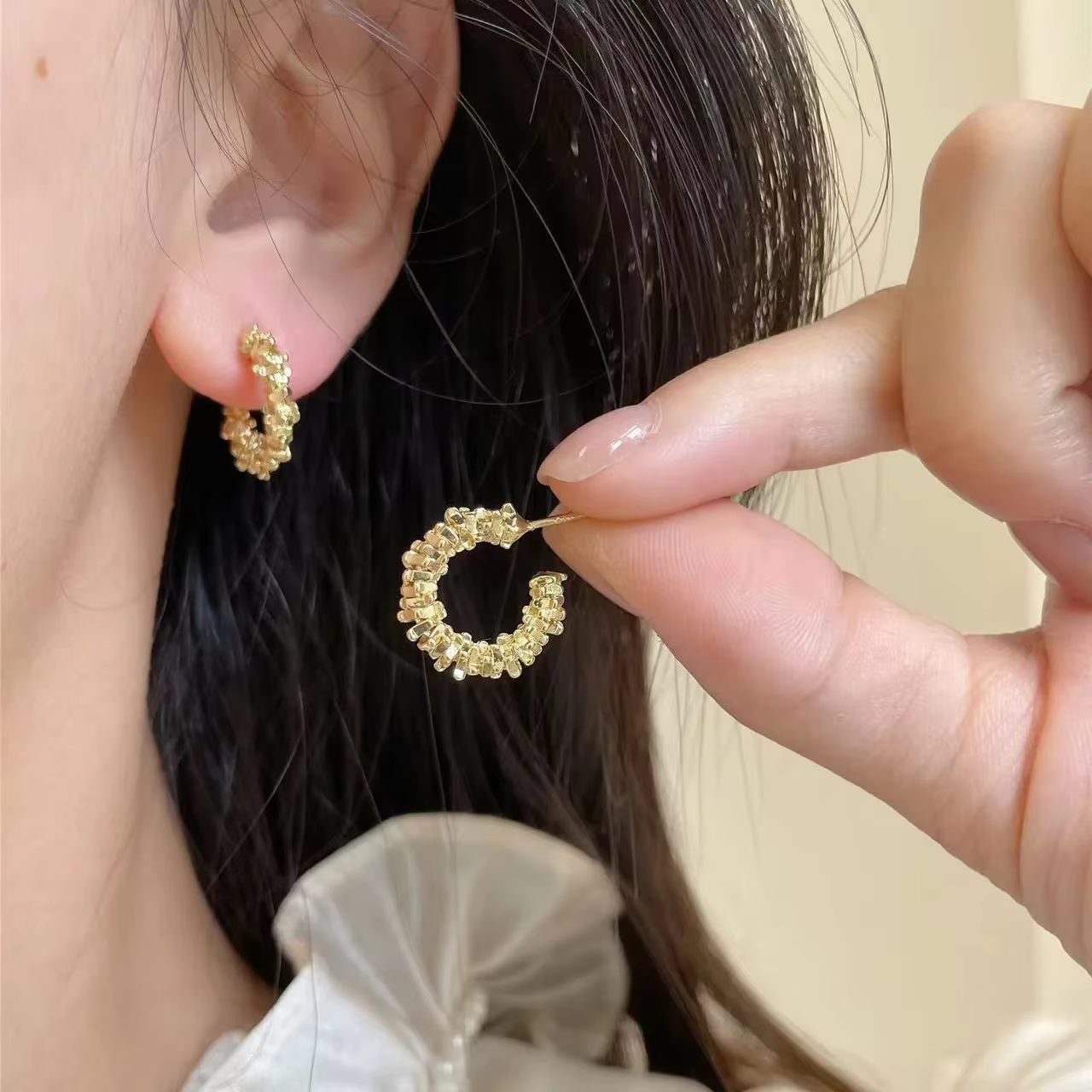LATS – boucles d'oreilles en forme de C pour femmes, nouvelle tendance, Design Unique, élégant, exqu