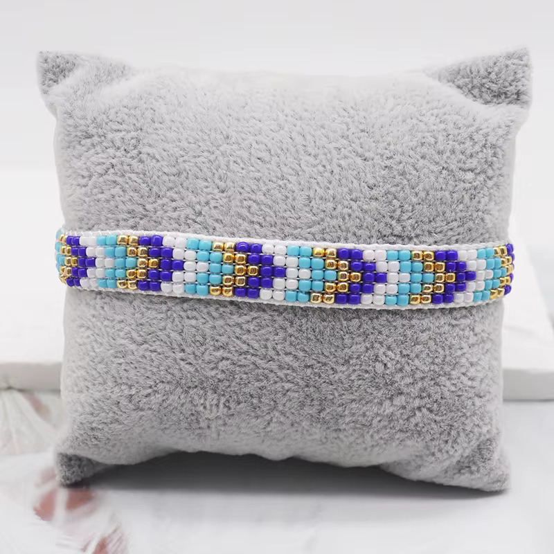 Bluestar-Bracelet perlé géométrique bohème pour femme, boho Pulseira ata yuki, bijoux, savoir chaud,