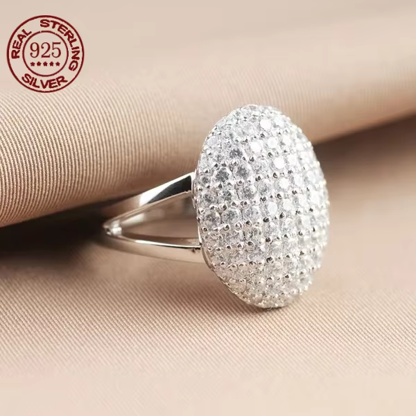 Authentique S925 en argent sterling serti de diamant Twilight Breaking Dawn Bella bague de fiançaill
