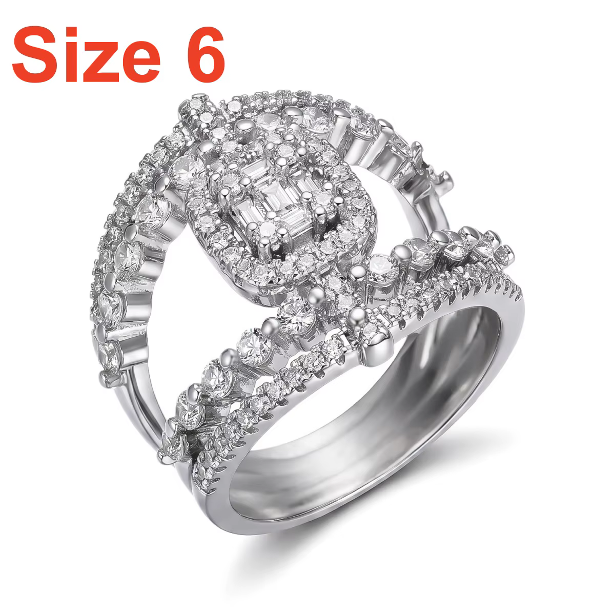 Bagues carrées en zircon CZ incrustées de style courtisan vintage français pour femmes et hommes, de