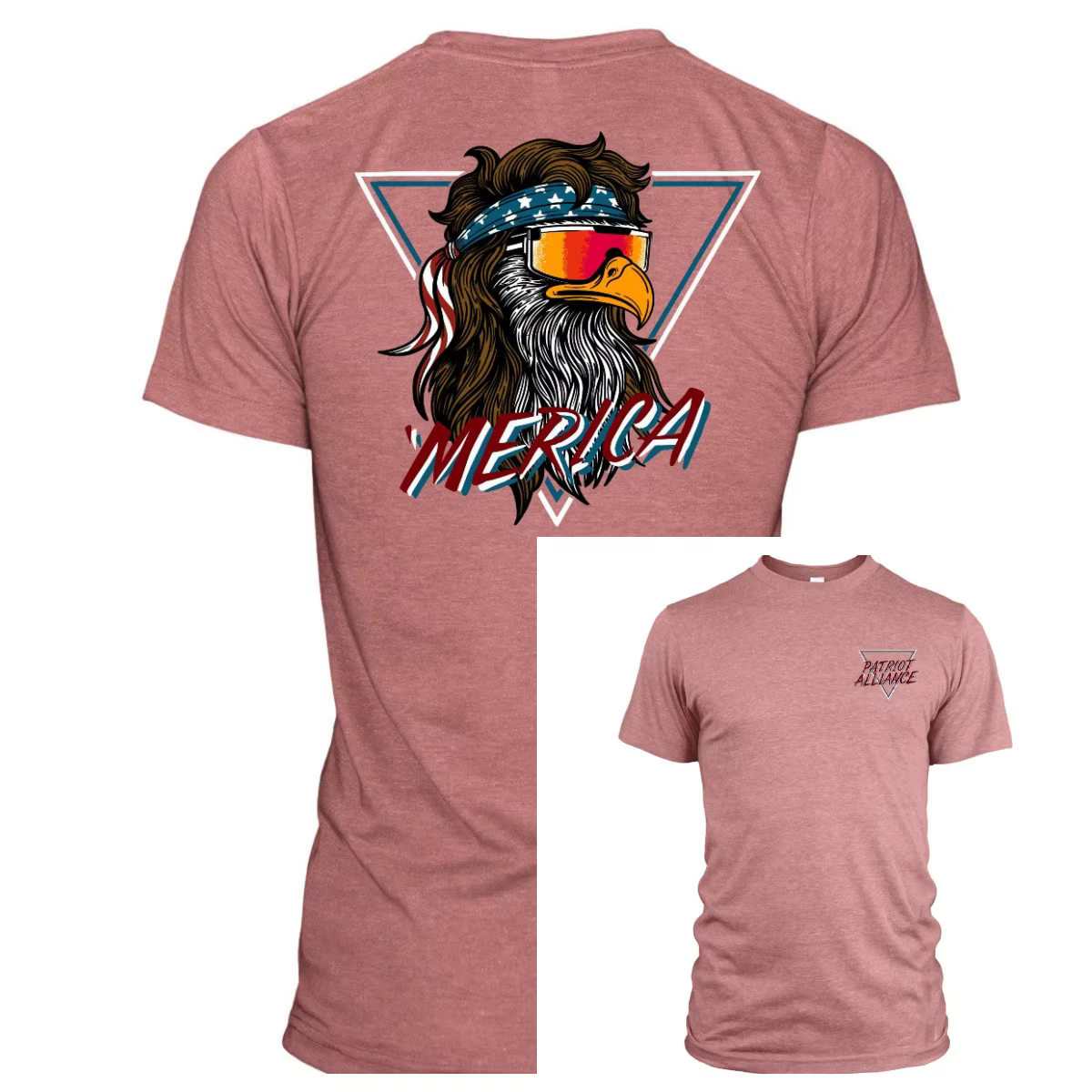 T-shirt MERICA 2026 – T-shirt tactique Patriot Alliance, style unisexe haut de gamme, pour hommes et