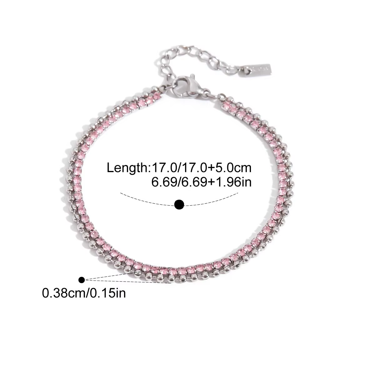 Yori – Bracelet tendance en acier inoxydable pour femmes, couches brillantes, élégant, bijoux de cha