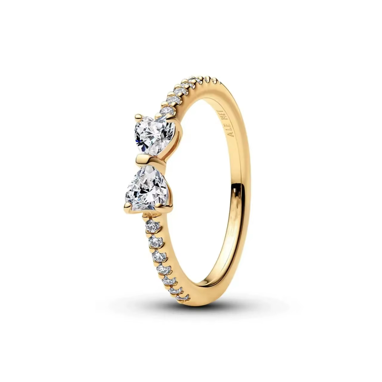 Bague en argent S925 - design en forme de cœur - bijoux pour femmes pour accessoires de fête de fian