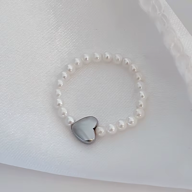 Bagues de mariage en perles d'eau douce pour femmes et filles, bijoux faits à la main, perle nar, co