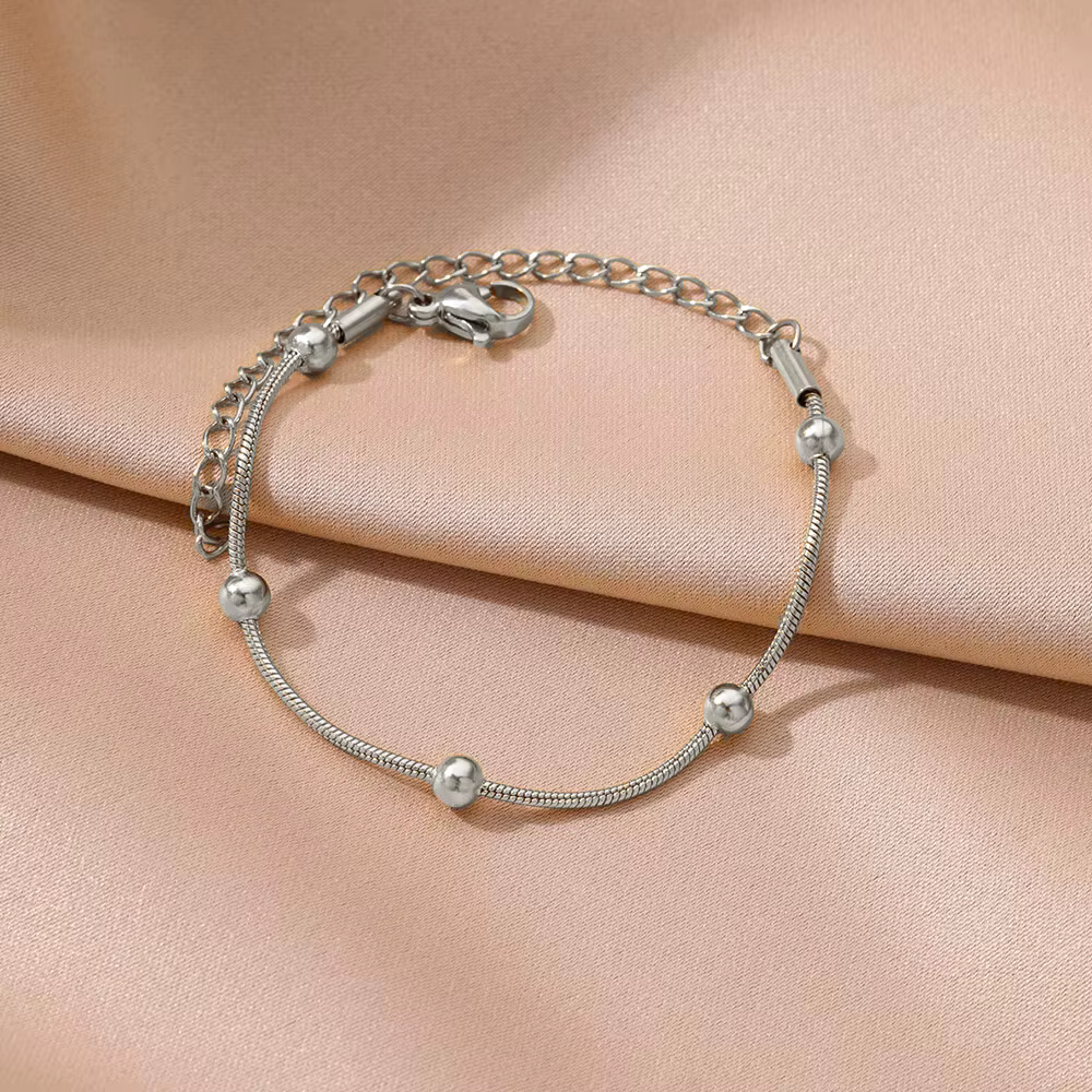 Bijoux de fête des mères pour femmes, couleur or, Bracelet en acier inoxydable, lettres délicates po