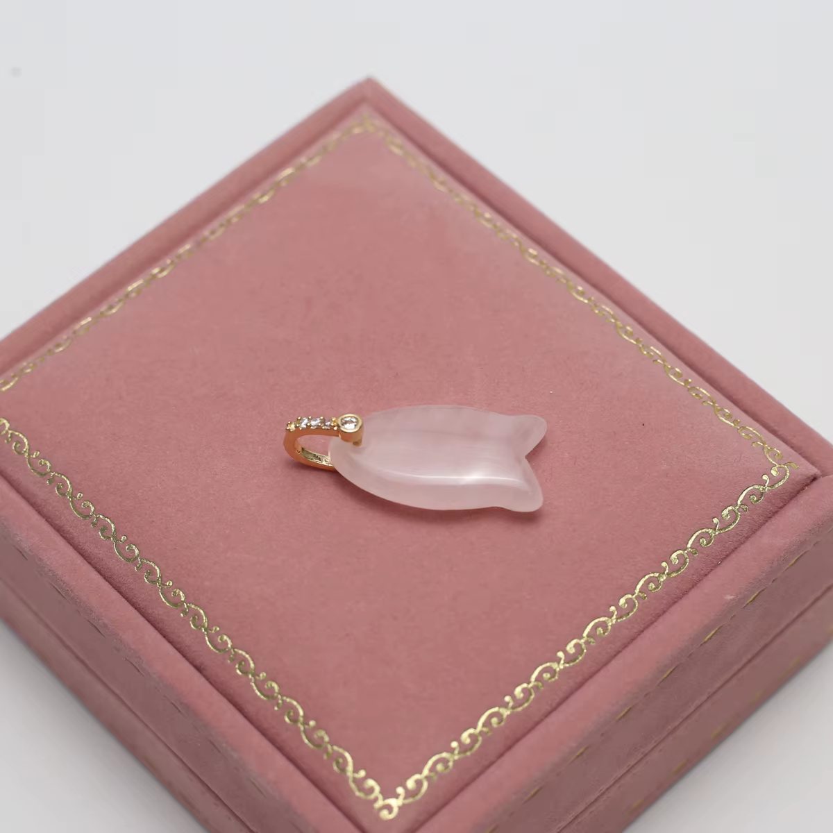 Pendentif en diamant, pierre naturelle, Quartz Rose/opale, petit pendentif pour la fabrication de bi