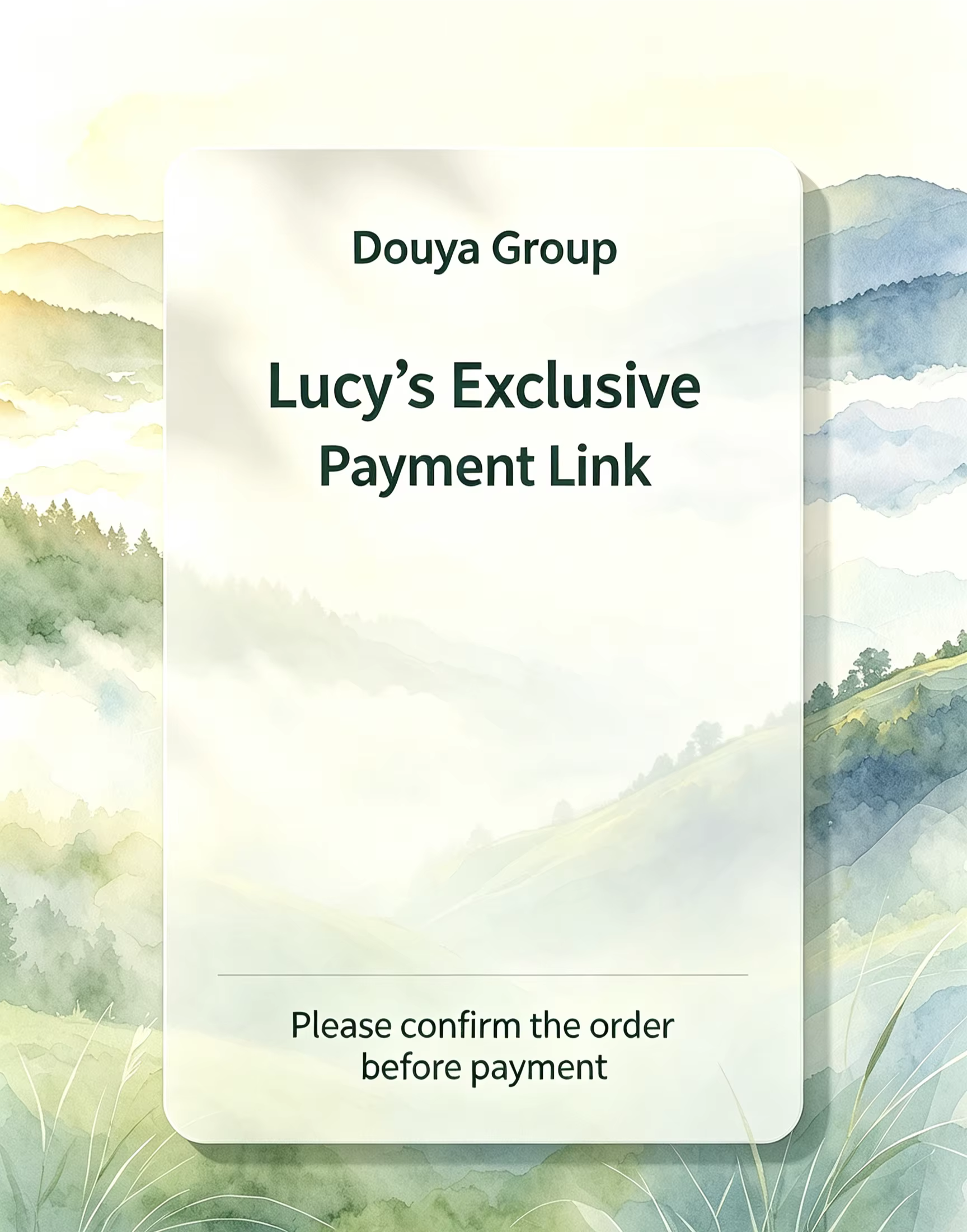 Lien de paiement exclusif de DOUYA Lucy