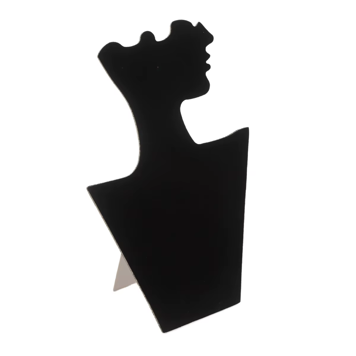 Support de présentation de bijoux en forme de buste artistique - Organisateur doublé de velours pour