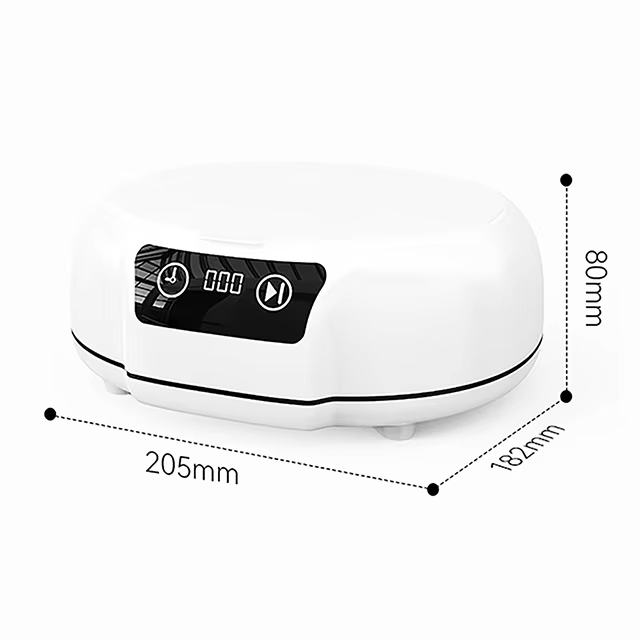 KUNPHY 700ml nettoyeur à ultrasons minuterie de bain pour pièces de bijoux lunettes manucure pierres