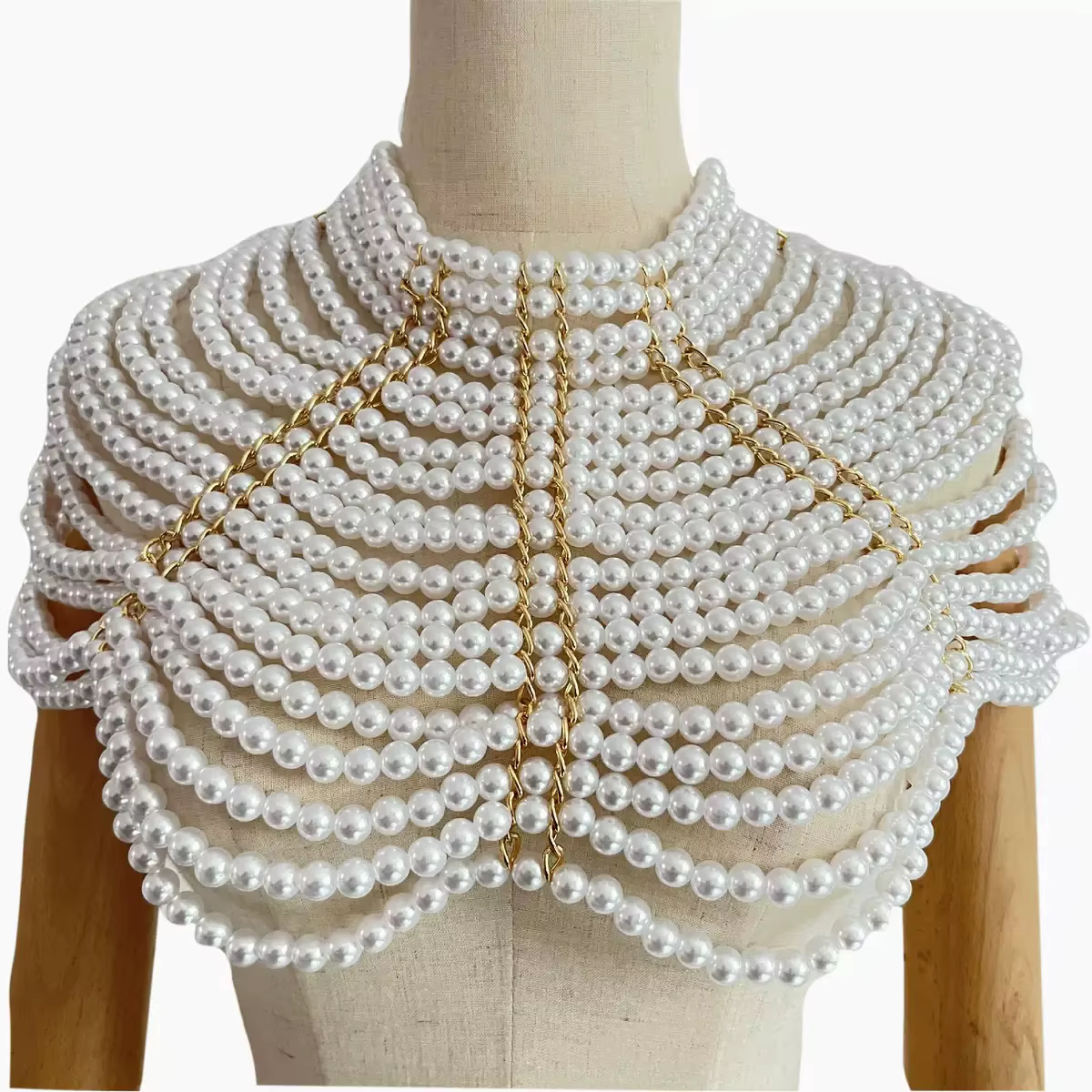 Chaîne de corps en perles européennes et américaines, bijoux à la mode pour femmes, accessoire de vê