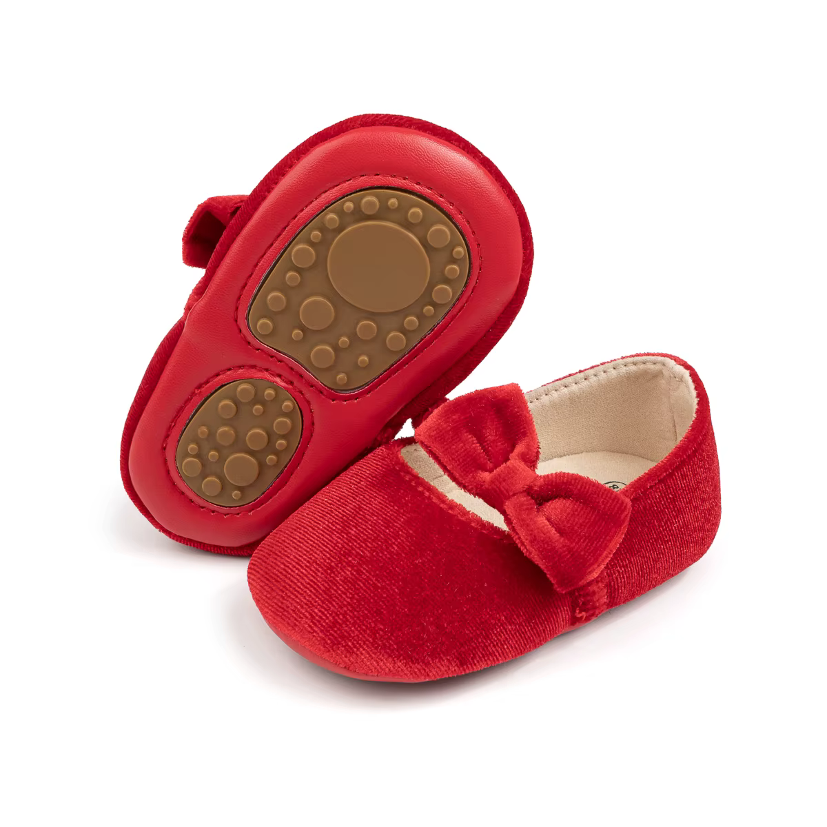 Chaussures pour nouveau-né, robe de mariée princesse à nœud papillon, chaussures de marche en daim p