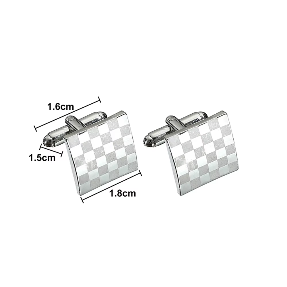 Boutons de manchette de chemise française en argent pour hommes, bouton de manchette de marque de st
