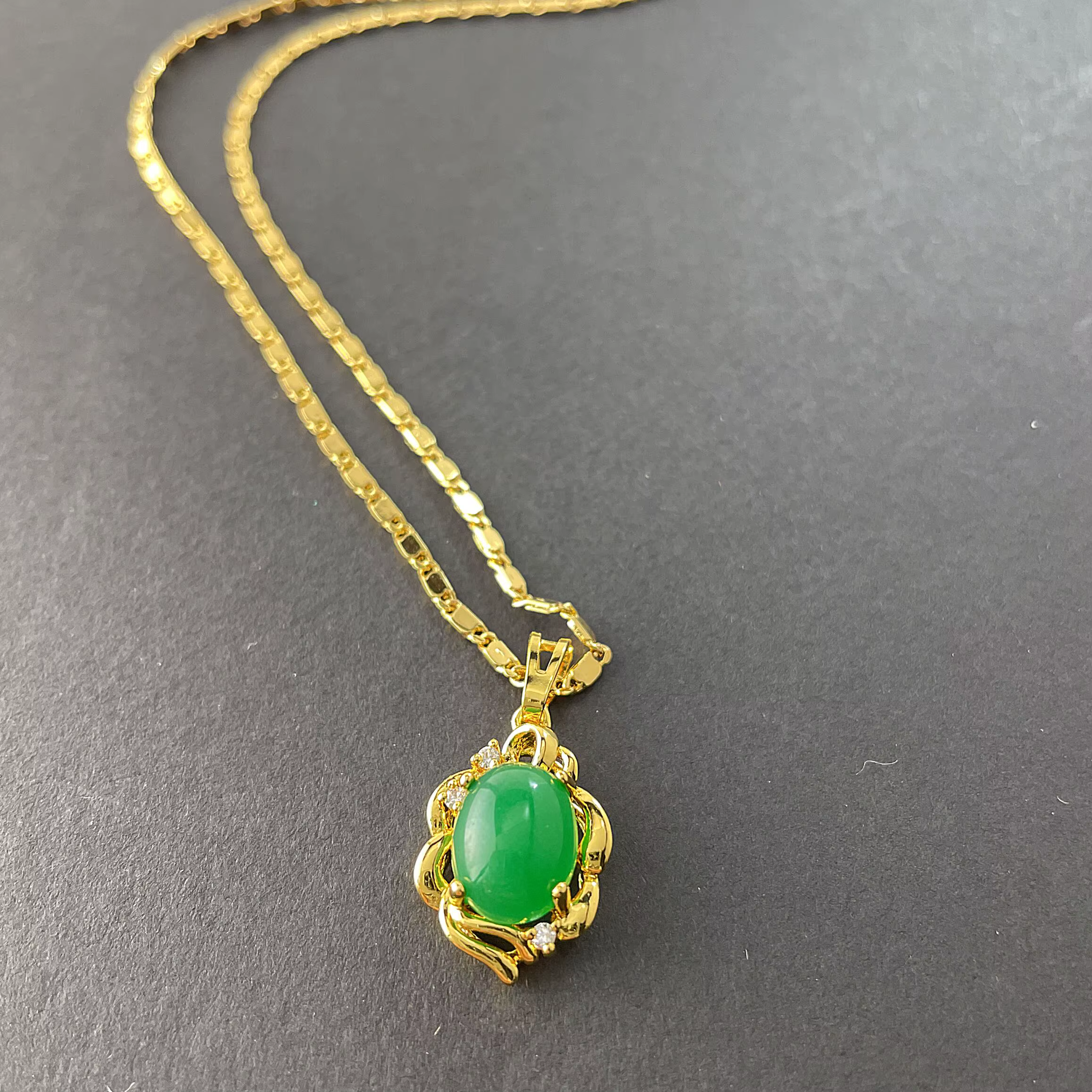 Collier pendentif plaqué or 24 carats pour femme, bijoux de fiançailles, cadeau à sa mère, diversifi