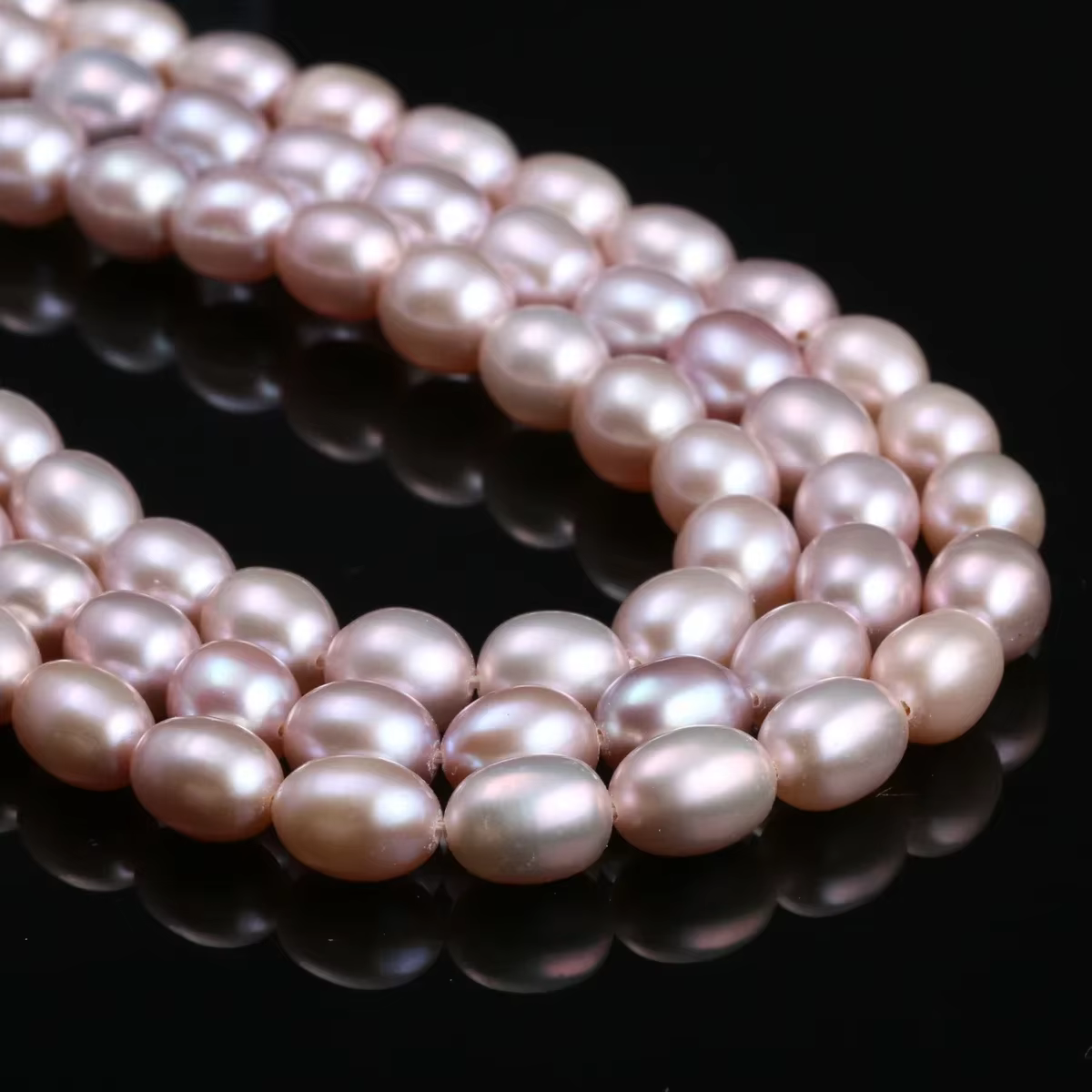 Perles de Culture d'Eau Douce Naturelles AAA en Forme de Riz, 100% Naturelles pour Bijoux, Accessoir