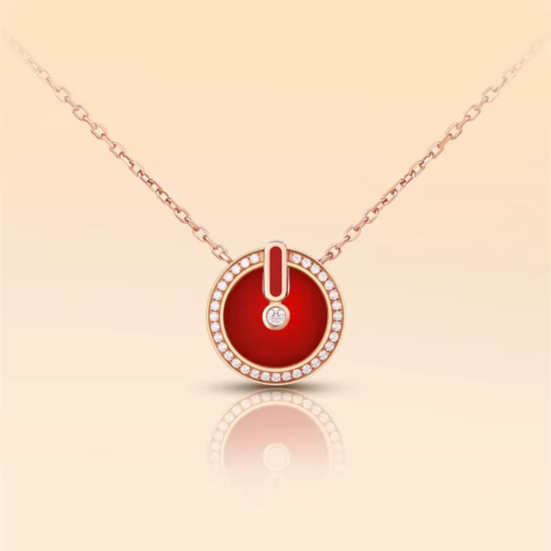 Collier en émail avec Signature supérieure originale pour femmes, Design exquis incrusté, personnali