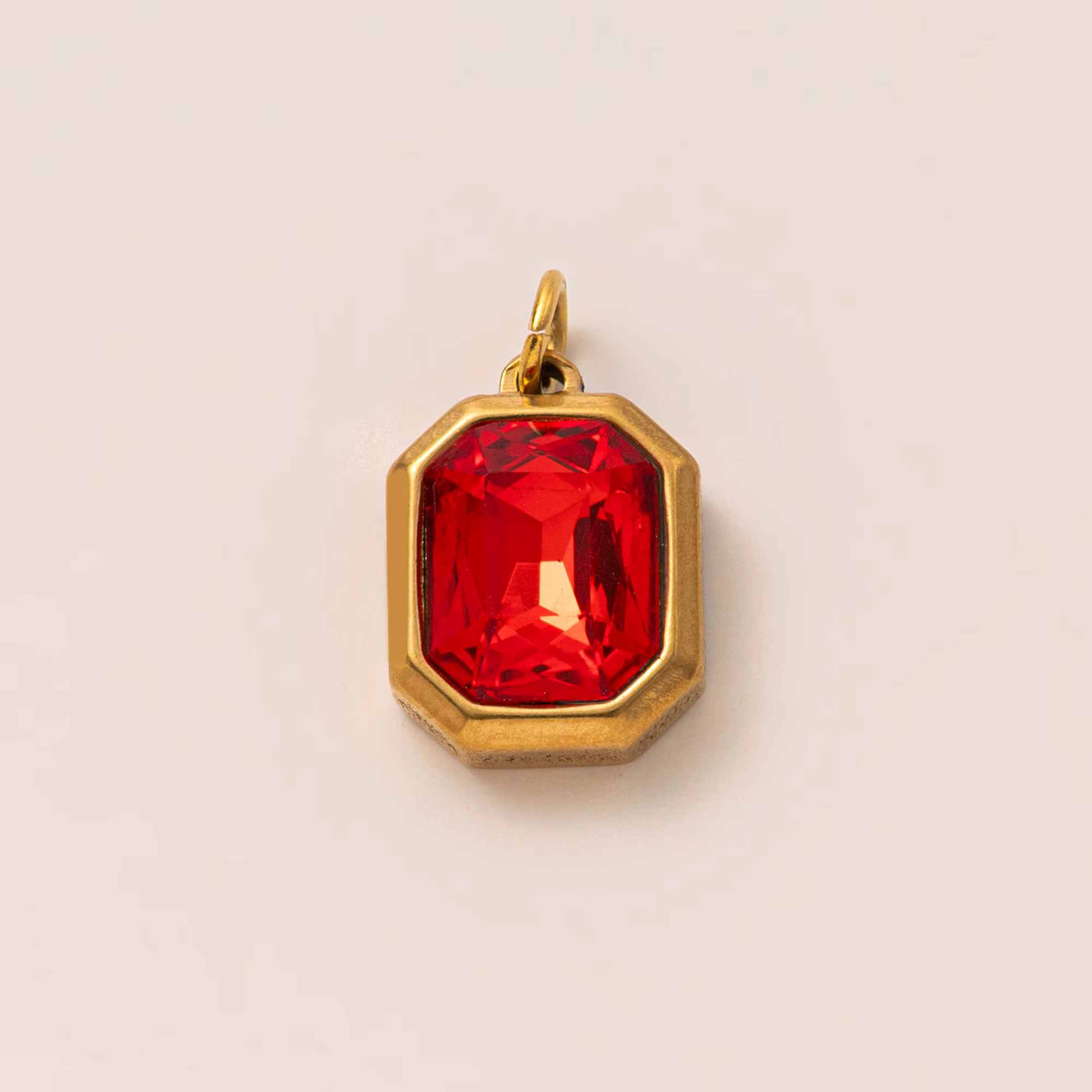 Pendentif pierre de naissance de décembre coloré en acier inoxydable, accessoires de bricolage, brel