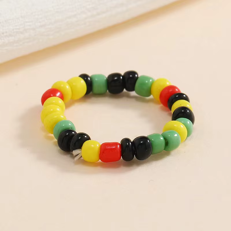 Bague bohémien colorée de 25 styles, bague multi-perles de riz faite à la main pour femmes et filles