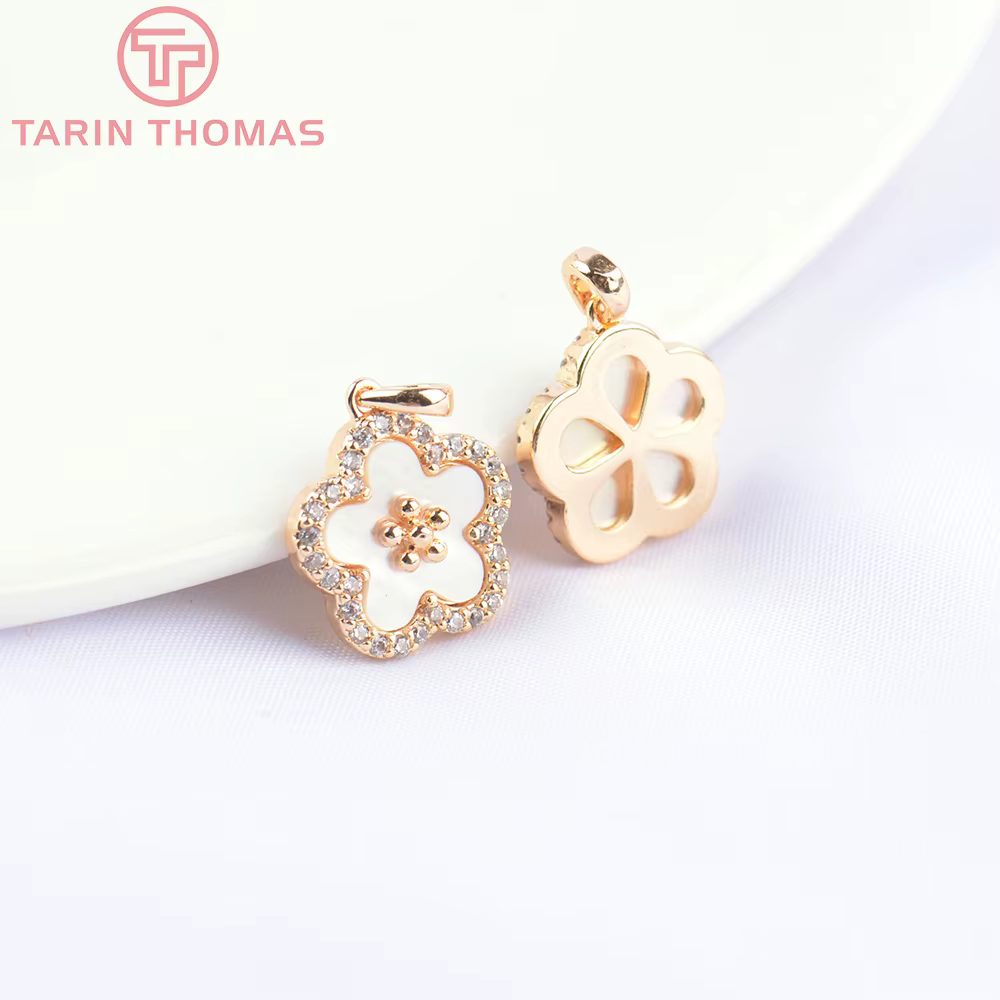 Breloques en laiton doré 24 carats, bijoux de bricolage de haute qualité, résultats exécutifs, 2 piè