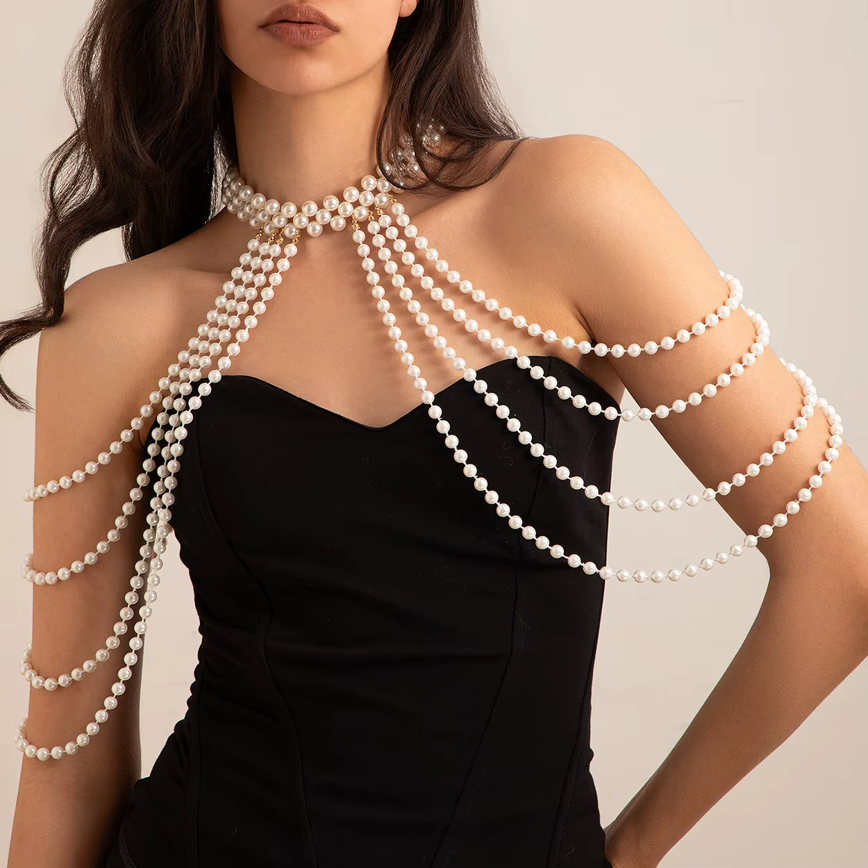 Ingmark-Collier avec pompon pour femme, châle élégant, accessoires de bijoux de mariage, nouvelle co