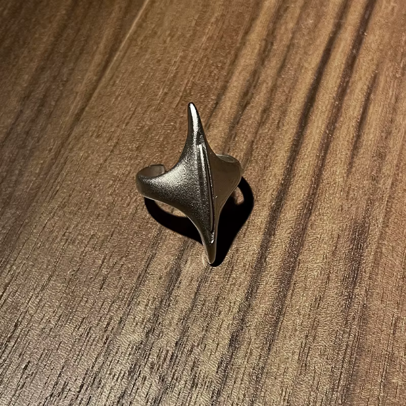 Bague rétro l'épée de Maria pour femmes, couleur argent, Punk gothique, ouverte, faite à la main, un