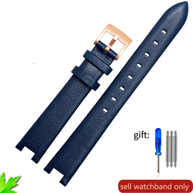 Bracelet en cuir véritable cranté pour montre Gucci, ceinture de montre pour femme Ya 141501   Ya Ya