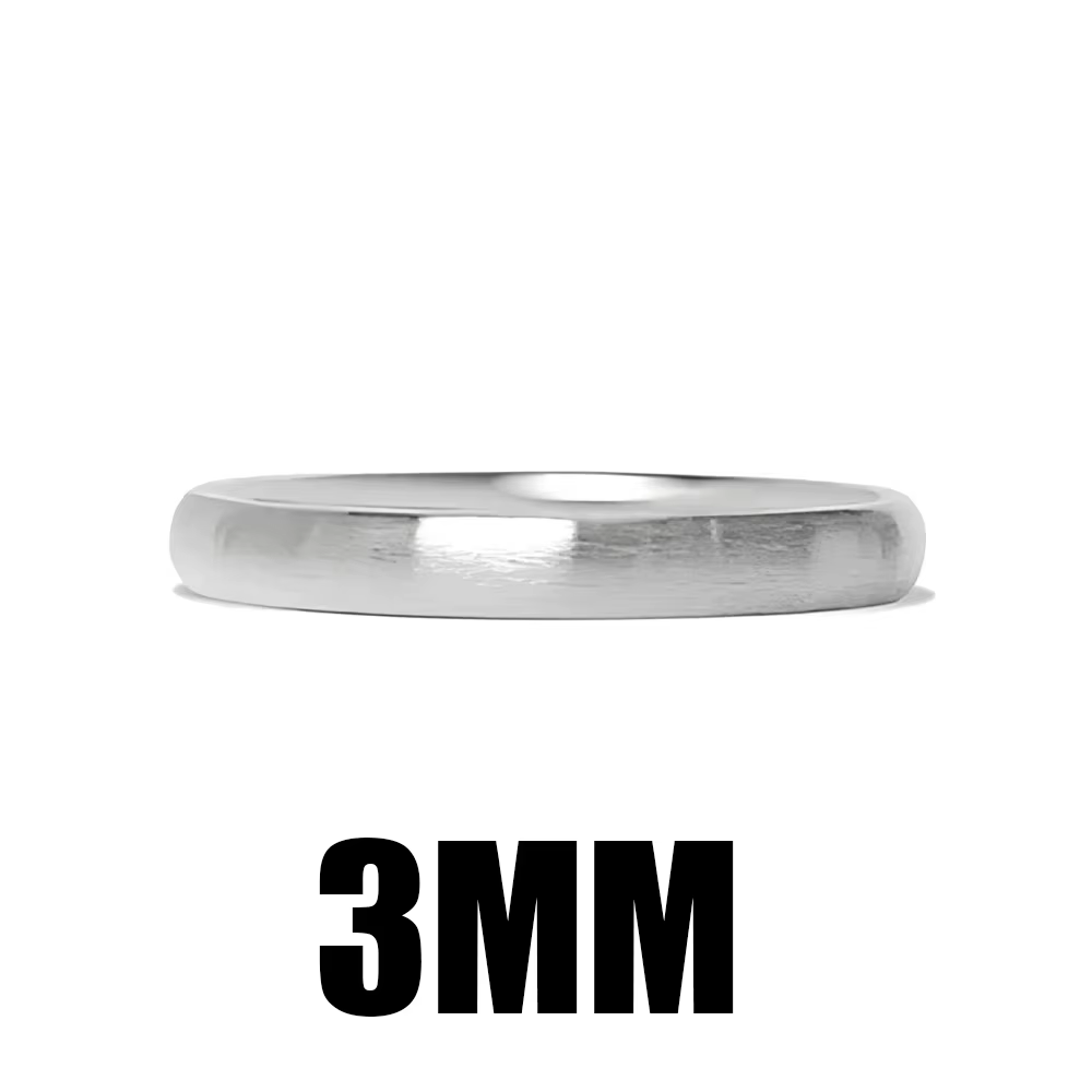 Bague de mariage en acier inoxydable chirurgical 316L brossé pour hommes et femmes, bijoux empilable