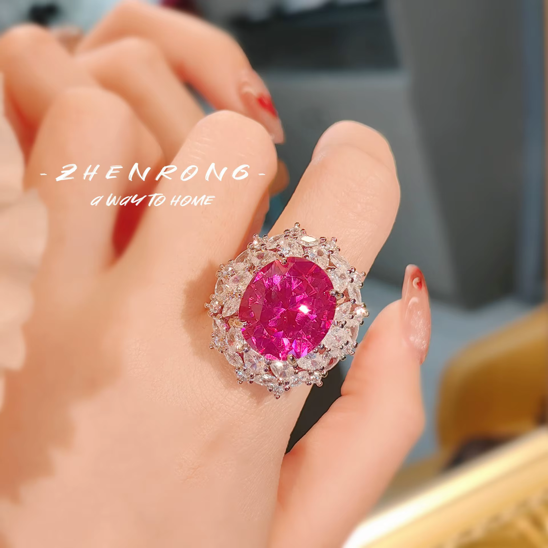 Full Zunderes-Ensembles de bijoux simples avec pendentif en diamant à haute teneur en carbone, boucl