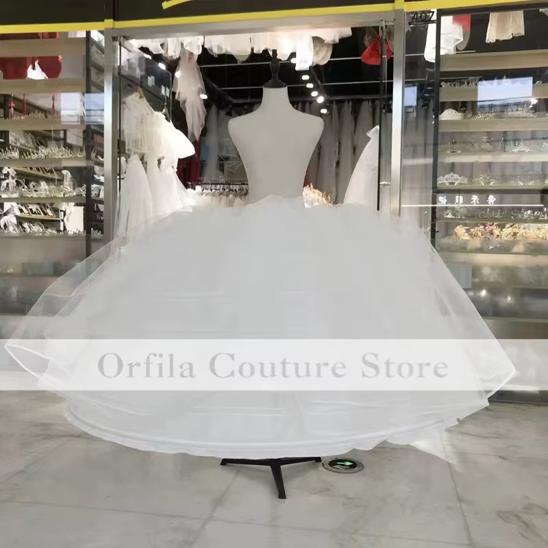 Jupon de mariage à 7 cerceaux blanc, jupon de robe de Quinceañera, crinoline super volumineuse, sous