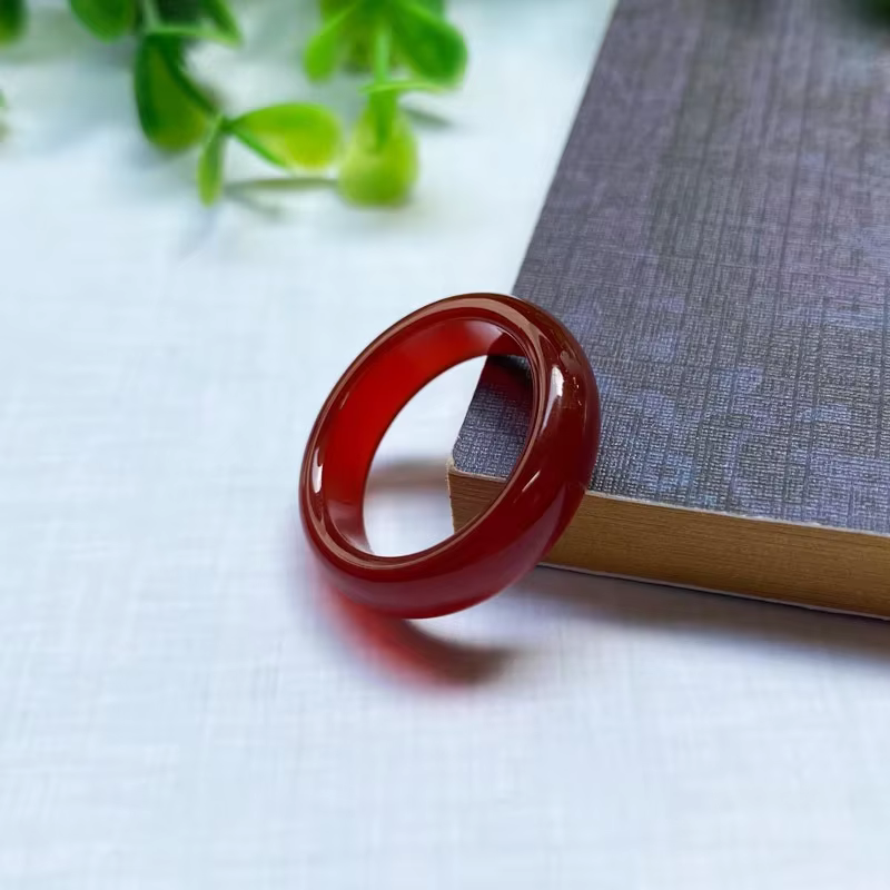 Bague en agate de mariage pour filles, mode hip hop, vintage, colorée, ronde, pierre naturelle pour 