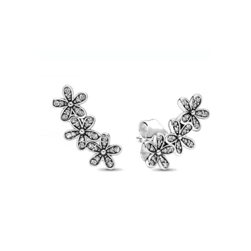 Boucles d'oreilles en argent 925 en forme de cœur, soleil et lune, papillon, adaptées aux cadeaux de