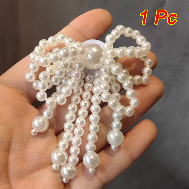 Lacets de chaussures en dentelle avec nœud en perles, breloques pour baskets, chaussures décoratives