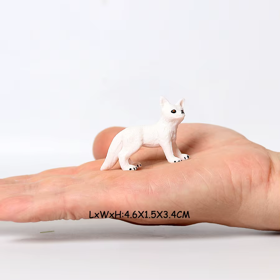 Figurines d'animaux polaires en plastique : pingouins, ours polaires, hiboux des neiges, loups, ense