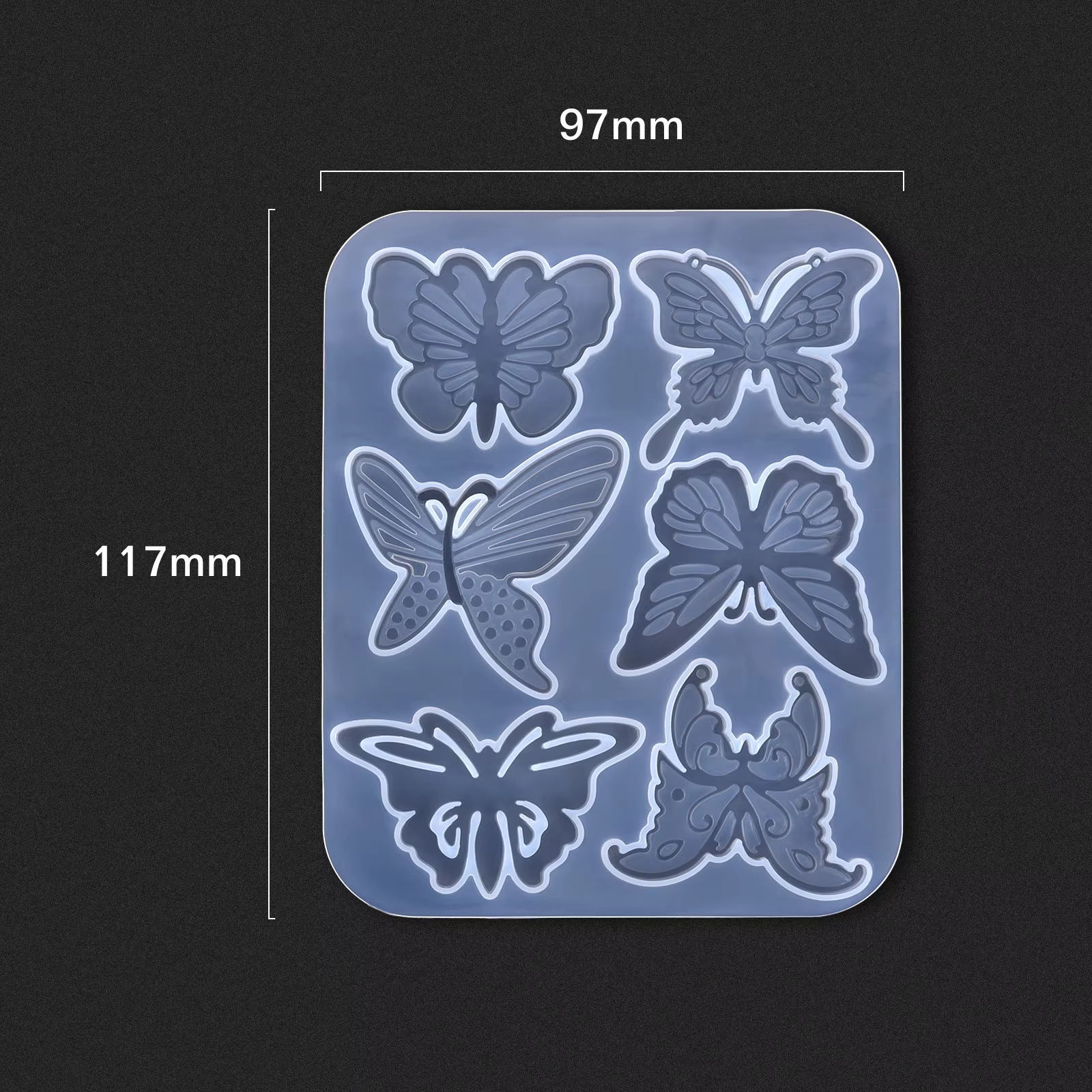 Nouveau moule en résine époxy en Silicone, bricolage de boucles d'oreilles, pendentifs, breloques, r