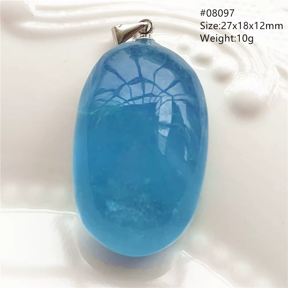 Collier pendentif naren aigue-marine bleue naturelle pour hommes et femmes, bijoux en aigue-marine f