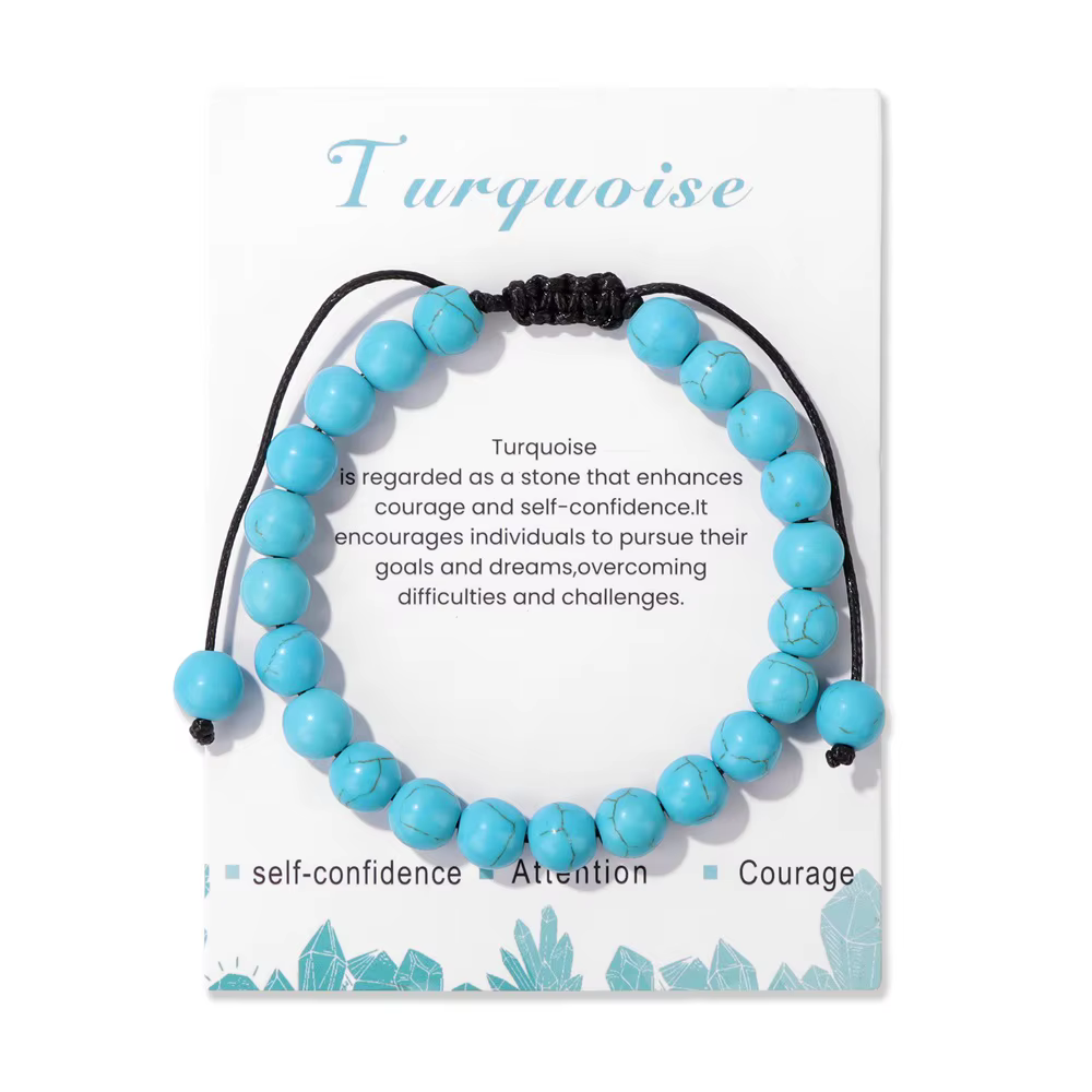 Boho fait à la main bleu Sodalite tressé Bracelet réglable naturel gemme cristal quartz pierre perle