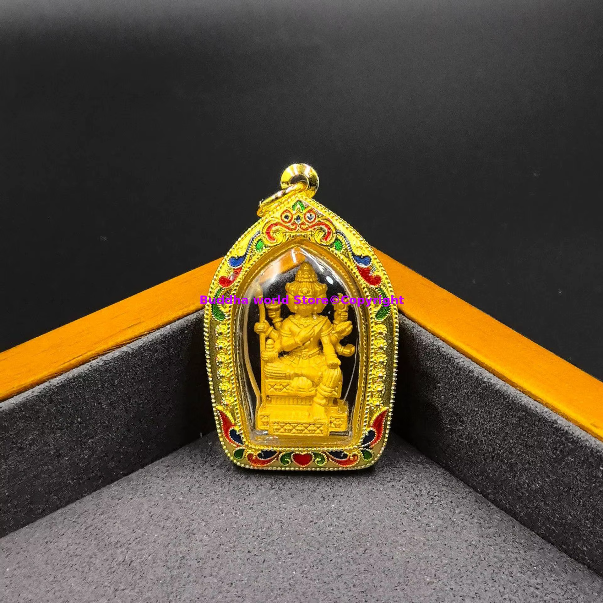 Pendentif bouddhiste du célèbre temple thaïlandais, amulette bouddha à quatre faces, recrue de l'arg
