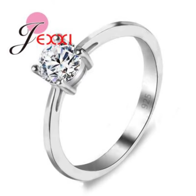 Bagues de mariage en argent Sterling 925 véritable pour femmes, bijoux Super brillants en zircone cu