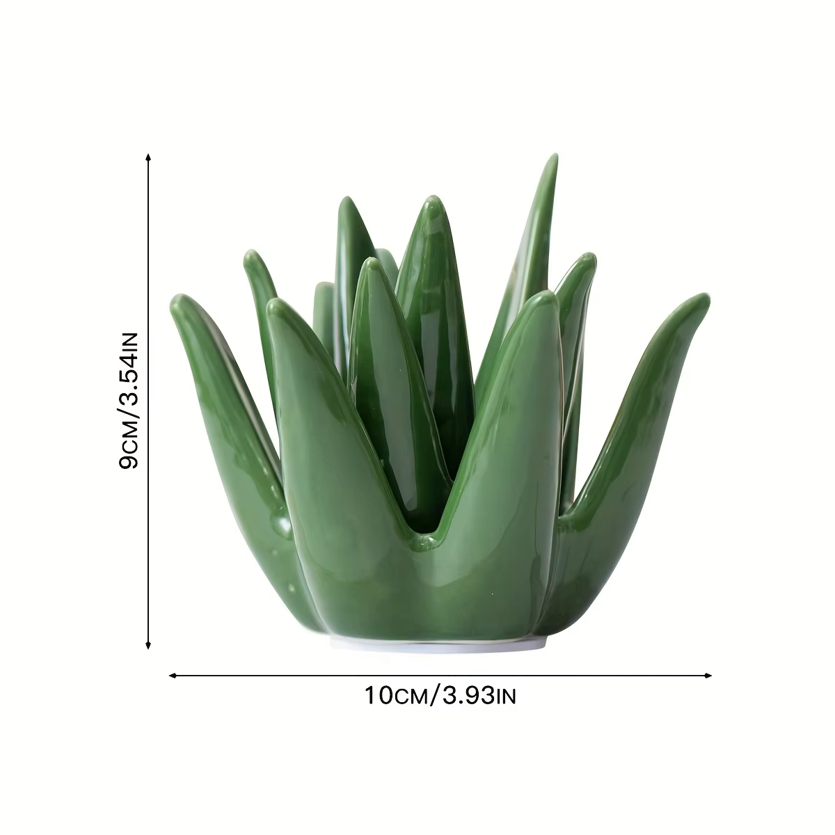 Support à bagues en céramique Aloe Vera, présentoir créatif pour plantes succulentes, support à bijo