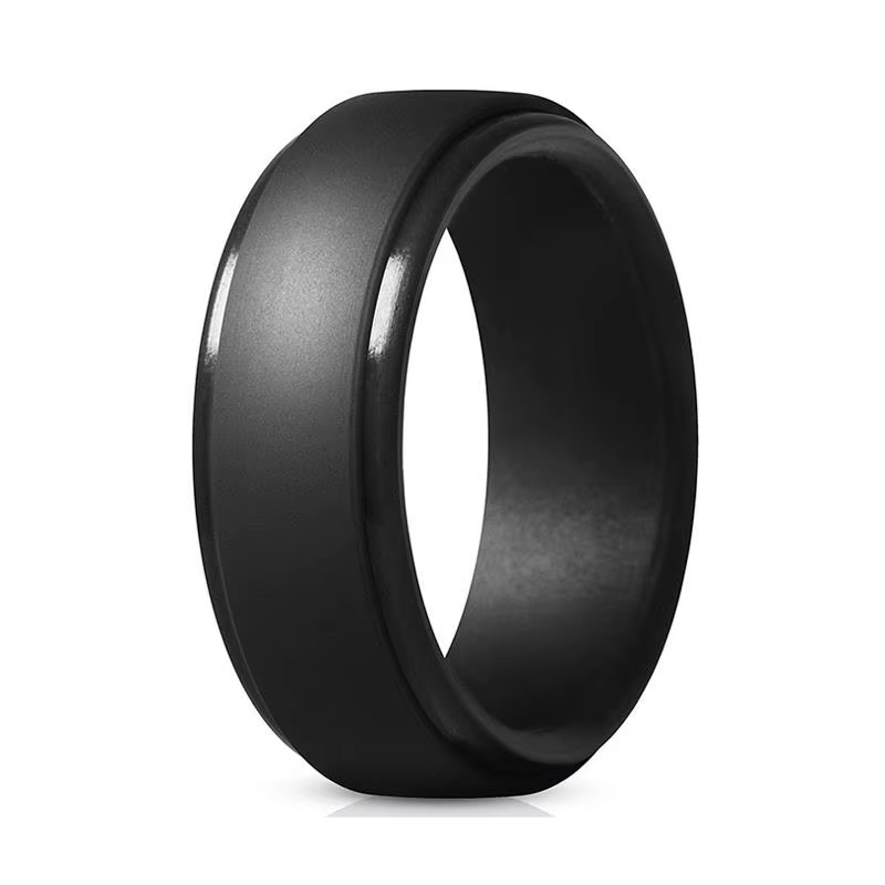 Bagues en silicone pour hommes et femmes, tailles 7-12, hypoallergéniques, flexibles, anneaux de mar