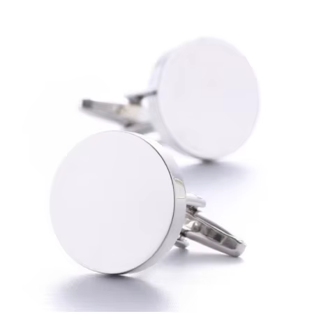 Boutons de manchette vierges de haute qualité pour hommes, chemise de Style français plaqué or, bout